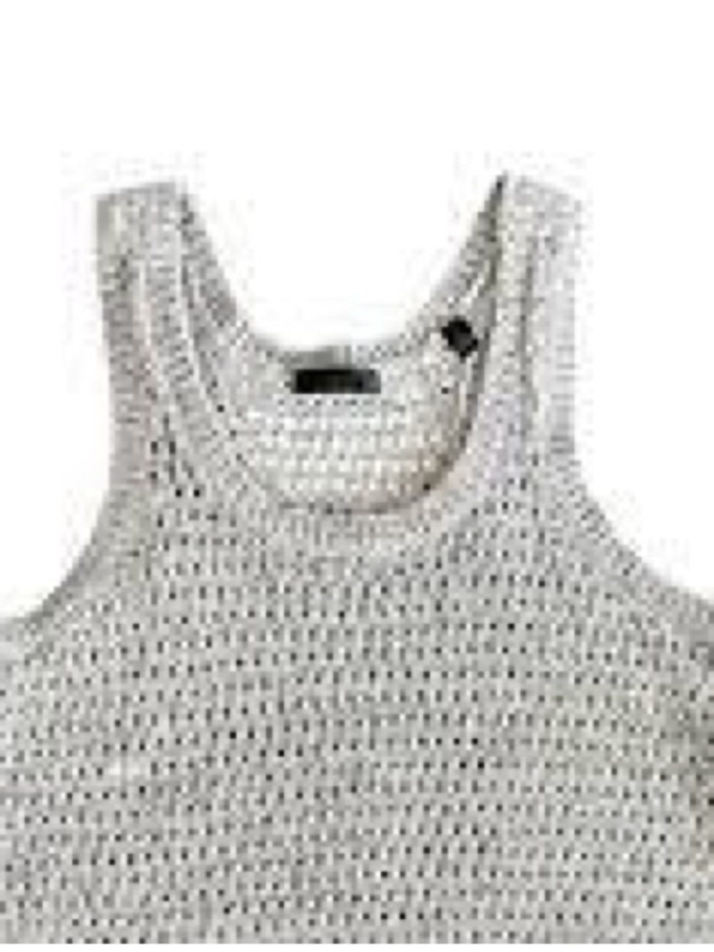ATM Anthony Thomas Melillo Gray Crochet Sweater Tank